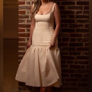 House of CB amore cream dress size small